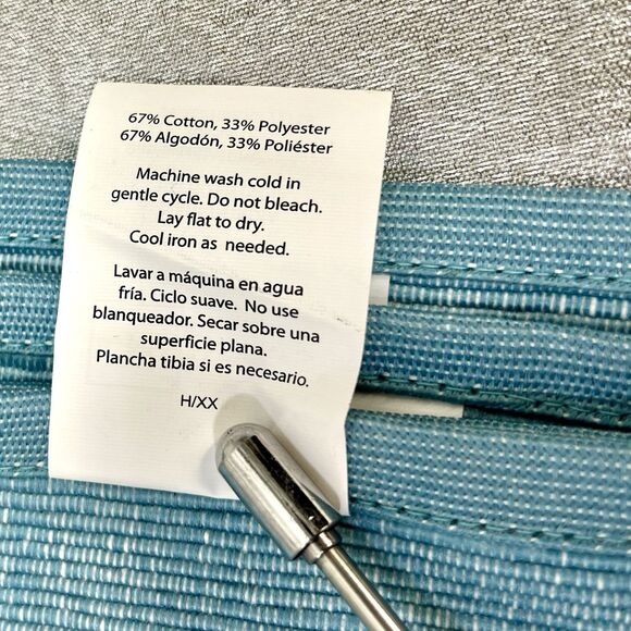 Mainstays Ribbed Chambray Table Placemat, 13 in x 18 in, Set of 9, Blue - Picture 8 of 8